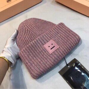Acne Mauve Knit Beanie